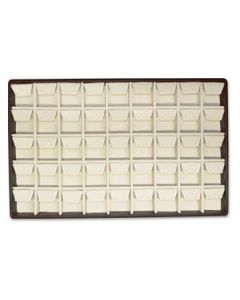CHOCOLATE/BEIGE 45 EARRING