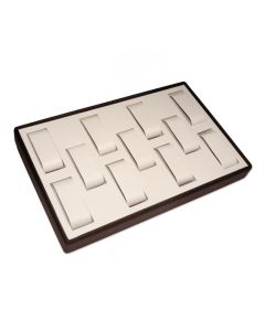 CHOCOLATE/BEIGE 11 WATCH TRAY