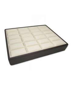 CHOCO/BEIGE LIGHTWEIGHT 12 RING TRAY