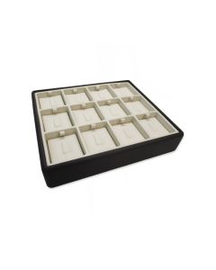 CHOCO/BEIGE LIGHTWEIGHT 12 CLIP RING TRAY