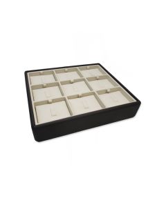 CHOCO/BEIGE LIGHTWEIGHT 9 CLIP RING TRAY