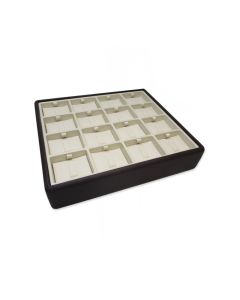 CHOCOLATE BEIGE LIGHTWEIGHT 16 RING CLIP TRAY