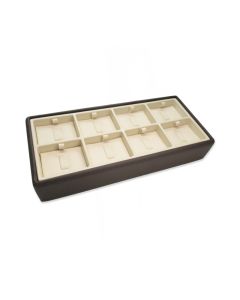 CHOCO/BEIGE LIGHTWEIGHT 8 CLIP RING TRAY