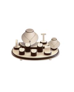 11 PC CHOCO/BEIGE DISPLAY SET