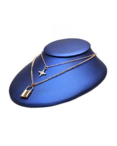 NAVY BLUE LRG FLAT NECK