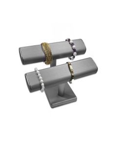 SILVER/GREY DOUBLE BRACELET T