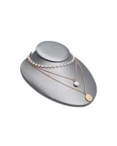 SILVER MED NECK DISPL