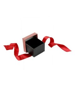 BLACK/RED RIBBON RING BOX
