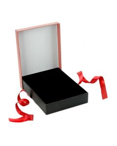 BLACK/RED RIBBON NECKLACE BOX