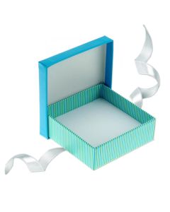 BLUE/WHITE RIBBON LG PENDANT BOX