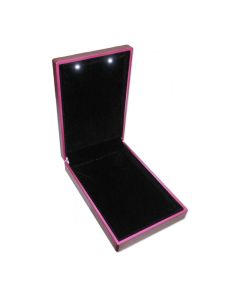 PURPLE SMALL NECKLACE BOX W/ LED LIGHT