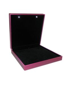 PURPLE NECKLACE BOX W/ LED LIGHT