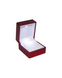 RED EARRING BOX W/ LED LIGHT