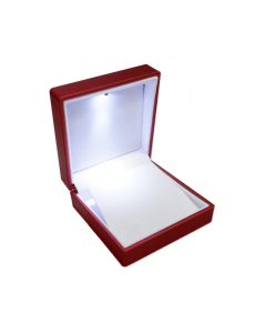 RED LARGE PENDANT BOX W/ LED LIGHT