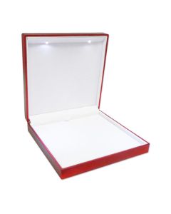 RED NECKLACE BOX W/ LED LIGHT