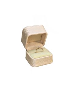 CLOSEOUT BEIGE/BROWN RING BOX