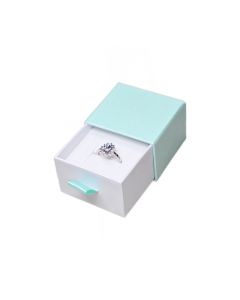 CLOSEOUT AQUA/WHT DRAWER RING