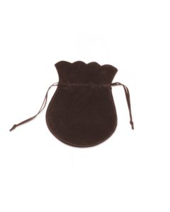 BROWN EUROSUEDE POUCHES