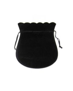 BLACK EUROSUEDE POUCHES