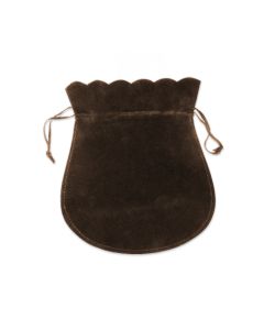 BROWN EUROSUEDE POUCHES