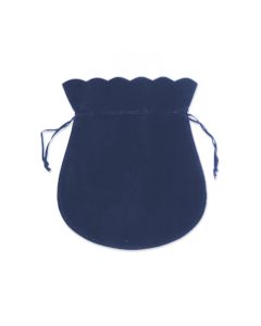 BLUE EUROSUEDE POUCHES