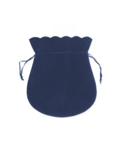 BLUE EUROSUEDE POUCHES