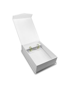 WHITE PAPER LONG EARRING BOX