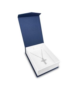 BLUE/WHITE PAPER PENDANT BOX