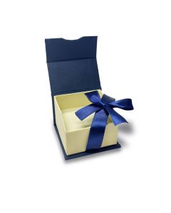 BLUE/CREAM PAPER RING BOX