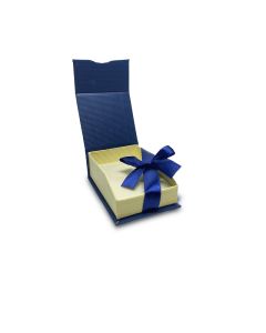 BLUE/CREAM PAPER PENDANT BOX