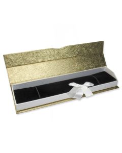 GOLD/WHITE PAPER BRACELET BOX