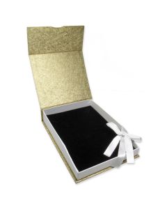 GOLD/WHITE PAPER NECKLACE BOX
