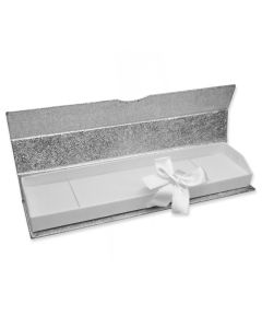 SILVER/WHITE PAPER BRACELT BOX