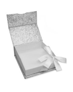 SILVER/WHITE PAPER PENDANT BOX