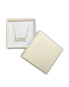 BEIGE/WHITE SMALL PENDANT BOX