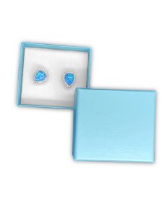 BLUE/WHITE SMALL EARRING BOX