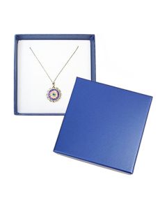 NAVY/WHITE LARGE PENDANT BOX