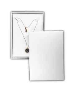 WHITE/WHITE NECKLACE BOX