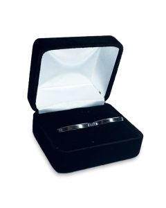 BLACK VELVET DOUBLE RING BOX