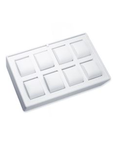 ECONOMY WHITE 8 WATCH TRAY