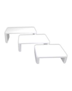 WHITE SET OF 3 MINI TABLE