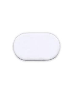 SMALL WHITE OVAL PAD