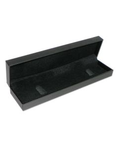 BLACK LEATHERETTE BRACELET BOX