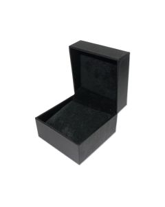 BLACK LEATHERETTE PILLOW BOX