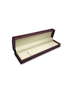 BEIGE/BURGUNDY BRACELET BOX