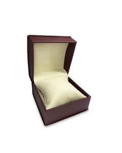 BEIGE/BURGUNDY PILLOW BOX