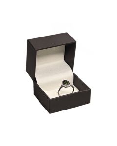 BROWN/BEIGE CLIP RING BOX