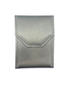 SILVER/WHT LARGE PEARL FOLDER