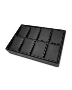 BLACK STACKABLE 8 PENDANT TRAY