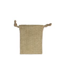 BURLAP DRAWSTRING POUCH (DOZ)